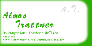almos trattner business card